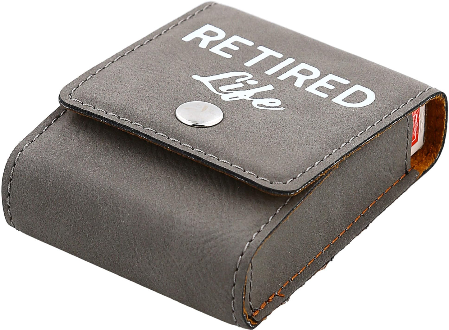 Pavilion Gift Company Retired Life- Doing What I Want When I Want -Double Deck Playing Card Holder- Includes Two Standard Decks of Cards and 5