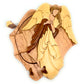 Angel, Handcrafted Wooden Puzzle Box, All Natural Intarsia Wood Art, Secret Compartment with Key