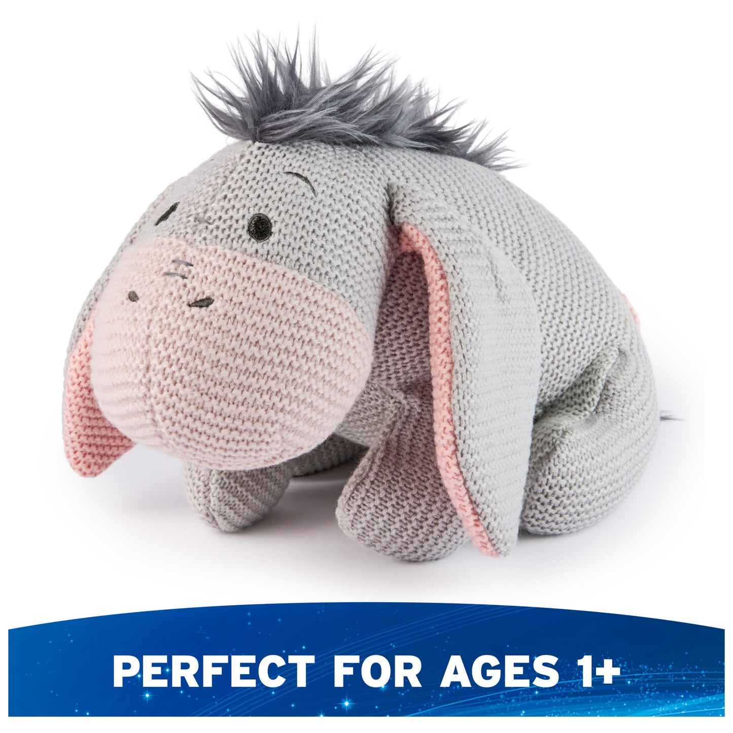 GUND Disney Official Eeyore 10-Inch Knit Plush Toy for Ages 1+