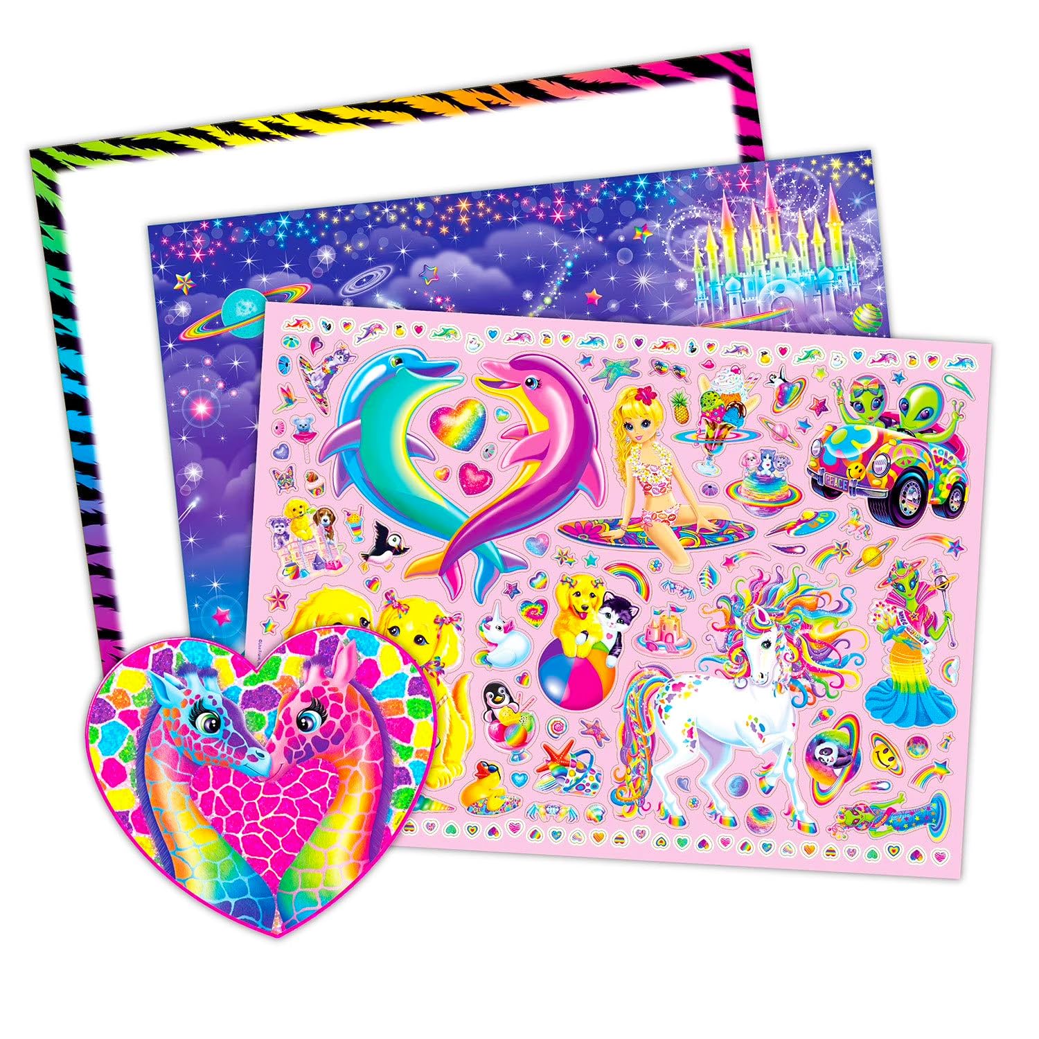 Lisa Frank Stickers Ultimate Activity Pad - Bundle with Over 1000 Lisa Frank Stickers, Sticker Scenes, Activity Pages, More for Kids Boys Girls