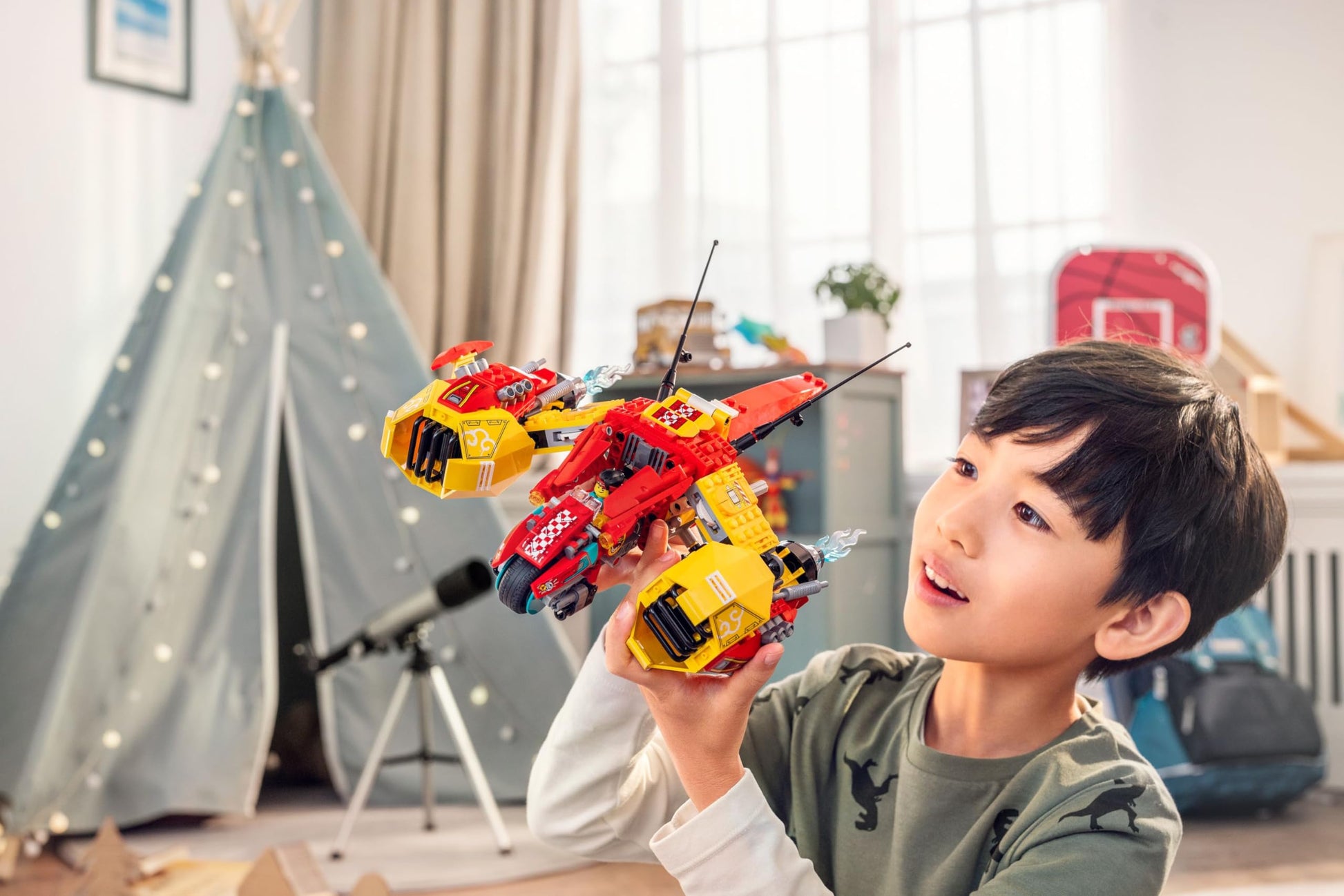 LEGO Monkie Kid: Monkie Kid’s Cloud Jet 80008 Aircraft Toy Building Kit for Kids, Boys and Girls Ages 8 and Up, Amazon Exclusive