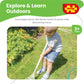 Bigjigs Toys Children's Long Handled Gardening Leaf Rake with Wood Handle