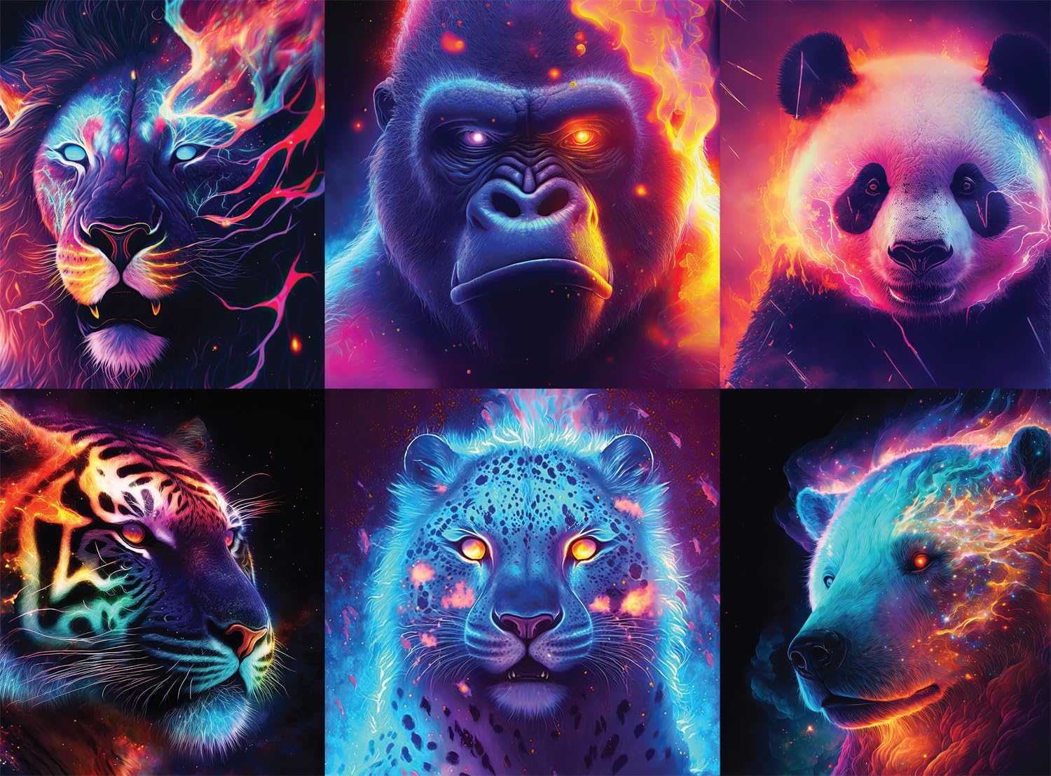 Buffalo Games - Wumples - Wumples - Neon Fauna - 1000 Piece Jigsaw Puzzle for Adults -Challenging Puzzle Perfect for Game Nights - Finished Size is