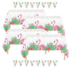 Oojami Flamingo Tablecloths 4 Pack - Tropical Birthday Party Decorations, Hawaiian Luau Plastic Table Covers, Disposable & Waterproof, 54 x 108 Inch