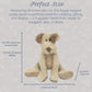 MON AMI Bogart Shaggy Puppy Plush Toy, 18-Inch Soft Cuddly Dog Toy Gift