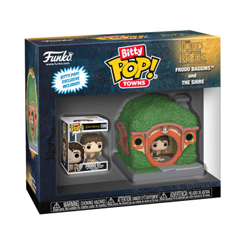 Funko Bitty Pop! Town: Lord of the Rings - Frodo Baggins with the Ring and the Shire - Collectable Vinyl Figure - Gift Idea - Official Merchandise