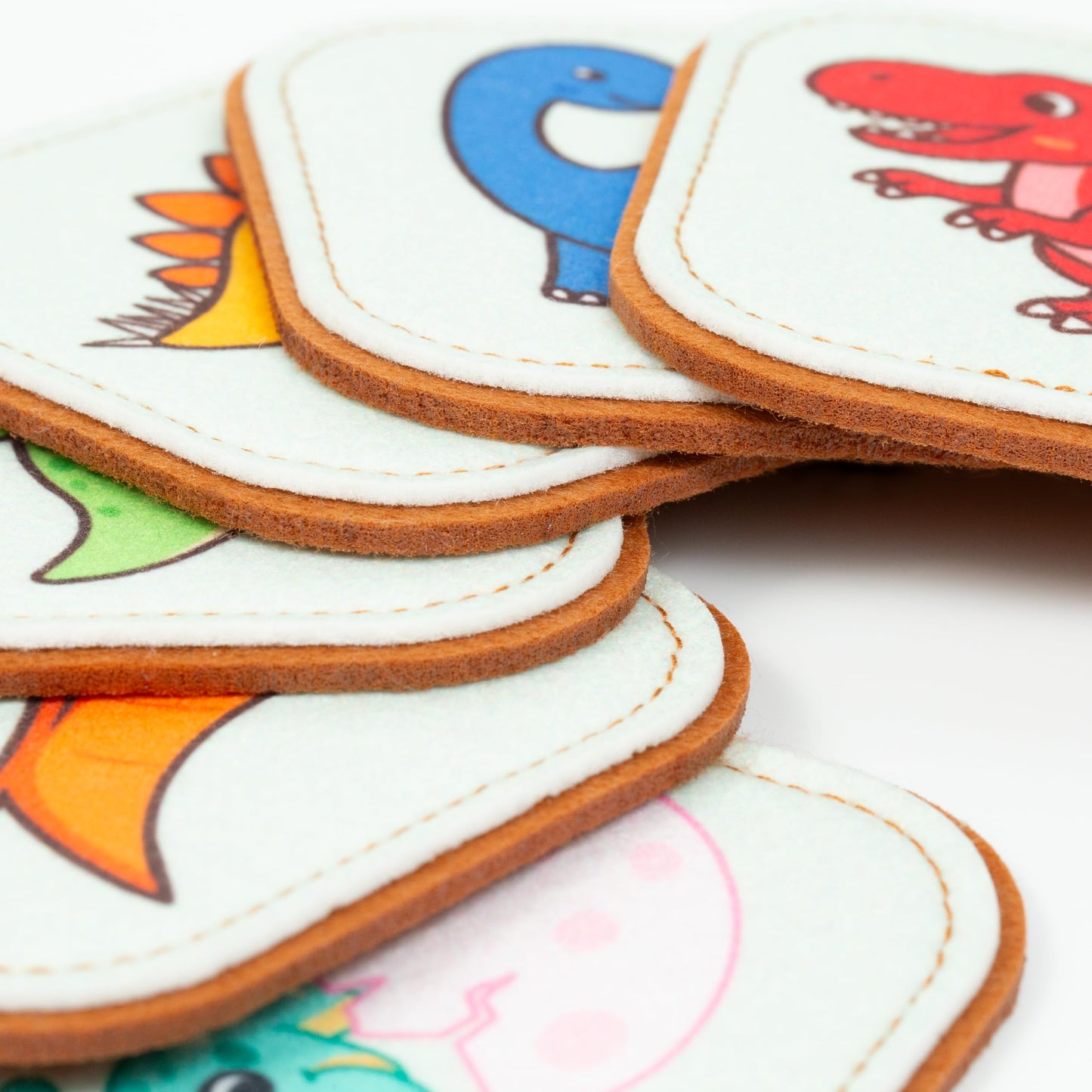 Peapod Play Felt Dinosaur Matching Game for Toddlers - Dino Memory Game & Flash Cards - Soft and Safe for Ages 1+ - Montessori Preschool Learning