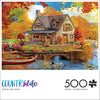 Buffalo Games - Autumn Lake House - 500 Piece Jigsaw Puzzle for Adults