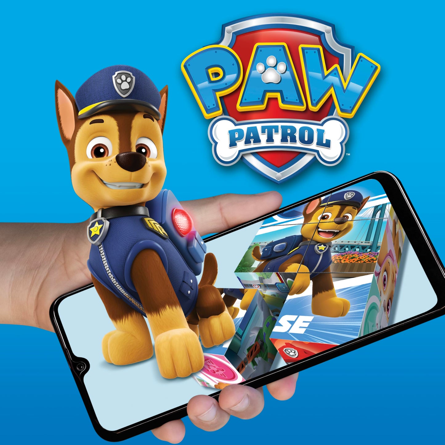 Abacus Brands Holotoyz Paw Patrol AR Puzzle Cubez - Magic Augmented Reality Hologram Puzzles Come to Life with Smart Phone - 4D Learning Play for Kids