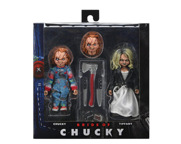NECA Bride of Chucky - Chucky and Tiffany 2-Pack - 8" Clothed Action Figure