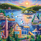 Boardwalk Lake House 500 Piece Jigsaw Puzzle Summer Scenic Cabin Puzzles with Premium Box, Gift for Adults and Family 16"x20"