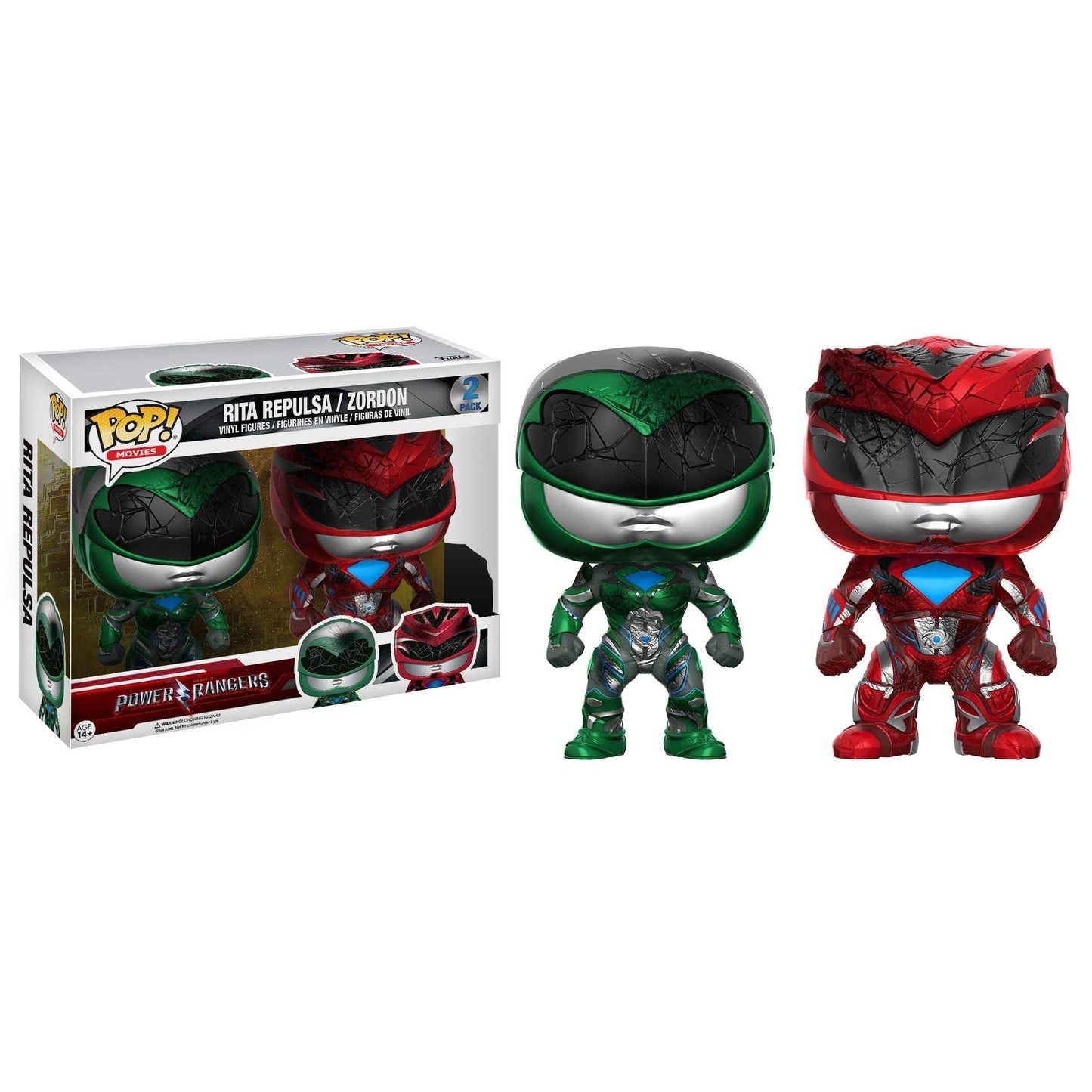 Funko - Power Rangers-Rita Repulsa/Zordon 2-Pack Figurine, Multicoloured, 13304