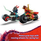 LEGO NINJAGO Kai's Motorcycle Speed Race Building Toy for Kids - Pretend Play Motorcycle Toy with 2 Minifigures - Building Blocks for Boys & Girls