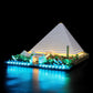 YEABRICKS LED Light Kit for Lego - Architecture Great Pyramid of Giza Building Blocks Model, LED Light Set Compatible with 21058(Lego Set NOT