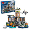 LEGO City Police Prison Island Building Set, Birthday Gift for Boys and Girls Ages 7 Plus, Imaginative Play, Helicopter Toy, Boat Toy and Dinghy, 7