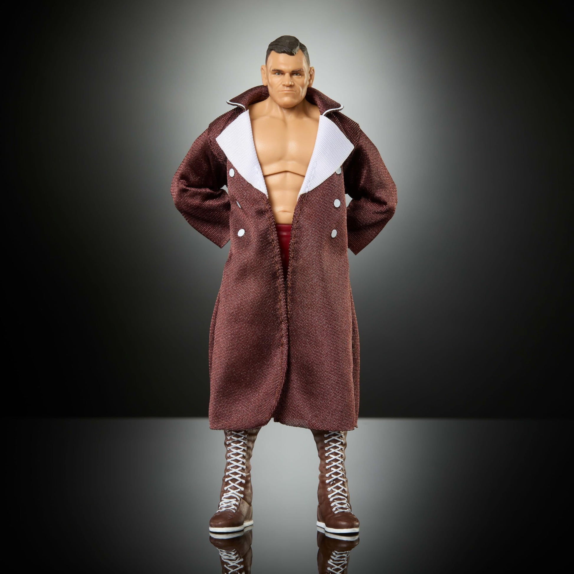 Mattel WWE Elite Action Figure & Accessories, Series #121, 6-inch Collectible Gunther with 25 Articulation Points & Swappable Hands