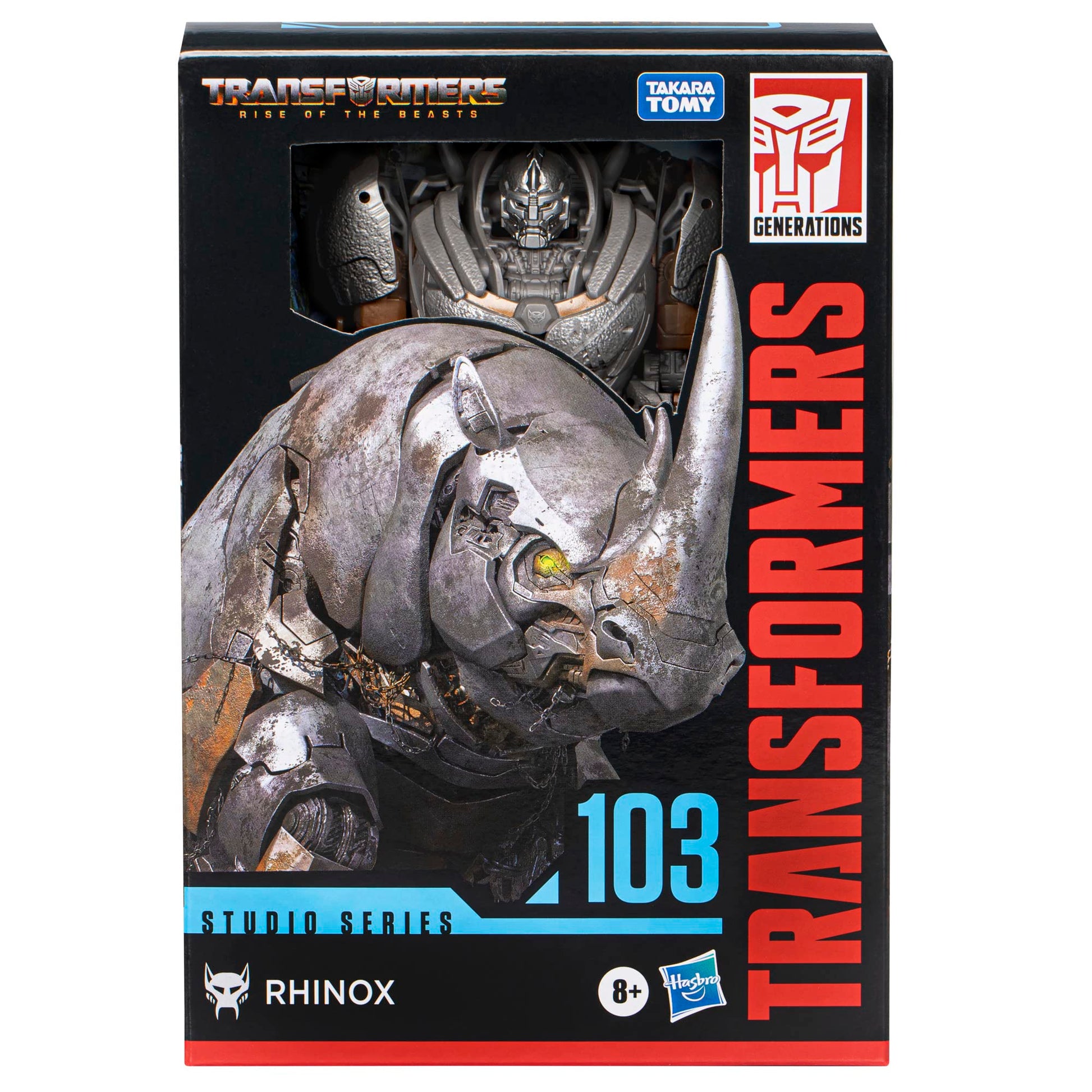 Transformers Toys Studio Series Voyager Class 103 Rhinox Toy, Rise of The Beasts, 6.5-inch, Action Figure for Boys and Girls Ages 8 and Up
