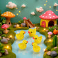 Pxiryanlow 5pcs Yellow Mini Resin Ducks Miniature Ducks,Duckling Miniature Ornament Tiny Ducks Figures for Slime Charms DIY Craft Fairy Garden