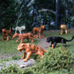 Safari Ltd. Big Cats TOOB - 9 Mini Figurines Including Lion, Tiger, White Tiger, Jaguar, Black Jaguar, Mountain Lion, Cheetah, Leopard, and Ocelot