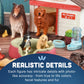 CP Toys Kids 51-Piece Dog Academy Playset with Plastic Toy Dog Figurines, Pretend Play Animal Toys with Dogs, Puppies, and Accessories for Kids Ages