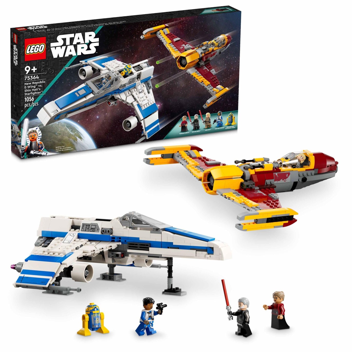 LEGO Star Wars: Ahsoka New Republic E-Wing vs. Shin Hati’s Starfighter 75364 Star Wars Playset Based on The Ahsoka TV Series, Show Inspired Building