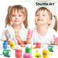 Shuttle Art Washable Finger Paint Set, 15 Colors (2 fl oz) Toddler Paint, Non-Toxic Finger Painting for Toddlers, Kids Arts and Crafts