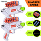 JOYIN T-Interstellar Shooting Game Target Set of Shooting Pop Out Targets with 2 Rotating Barrier, Include 2 Foam Darts Toy Guns and Convenient Clips
