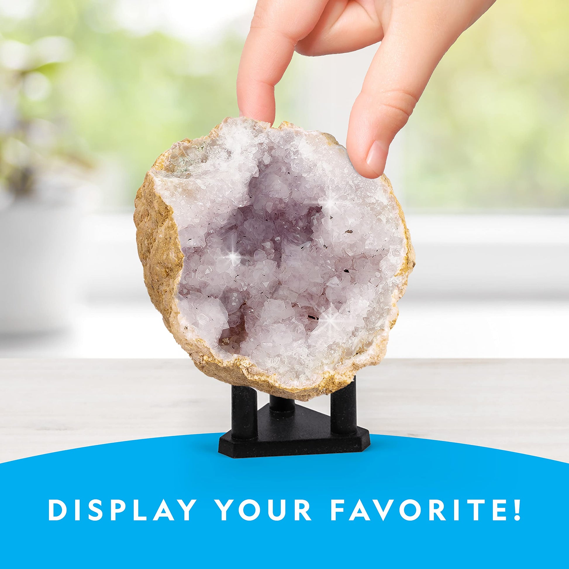National Geographic Break Open 5 Jumbo Geodes Earth Science Kit for Kids