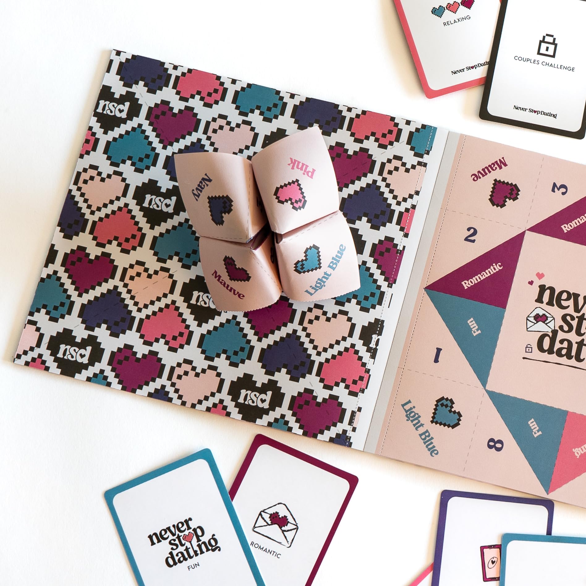 Never Stop Dating - The Ultimate Romantic Date Night Activity Game for Couples - Awesome Gift for Boyfriend, Girlfriend, Husband, Wife, Partner