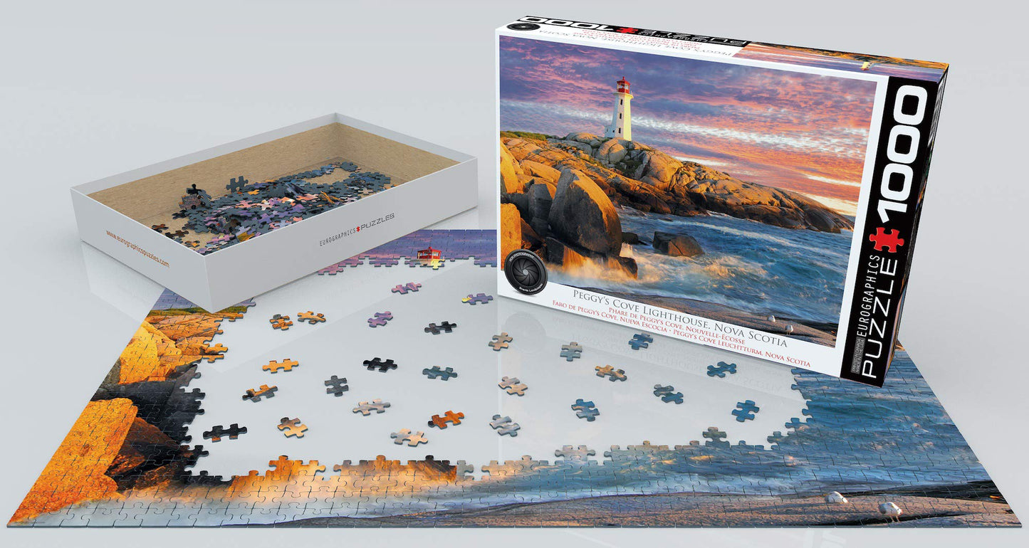 Eurographics, Peggy's Cove Lighthouse, Nova Scotia, 1000-Piece Jigsaw Puzzle
