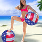 POZA USA Inflatable Beach Balls, USA Flag Design, Pool Party Decorations