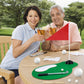 5 Sets 40 PCS Golf Centerpieces Table Decorations with Green Mats Ball Red Flag Plastic Flag Stand for Sport Themed Birthday Party Decor