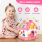Toddler Girl Toys for 1 Year Old, Montessori Toys for 1 Year Old Girl Birthday Gift, 8 In 1 Pink Baby Musical Learning House with Sound Light Music
