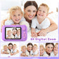PURULU Kids Camera with 180° Flip-up Lens for Selfie & Video, HD Digital Video Cameras for Toddler with 32GB SD Card, Ideal for 3-8 Years Old Girls