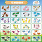 24 Packs Animals Building Sets for Kids,3 in 1, 72 Kinds of Transformable Building Block Toy,Compatible with Lego Party Favors,Classroom Student