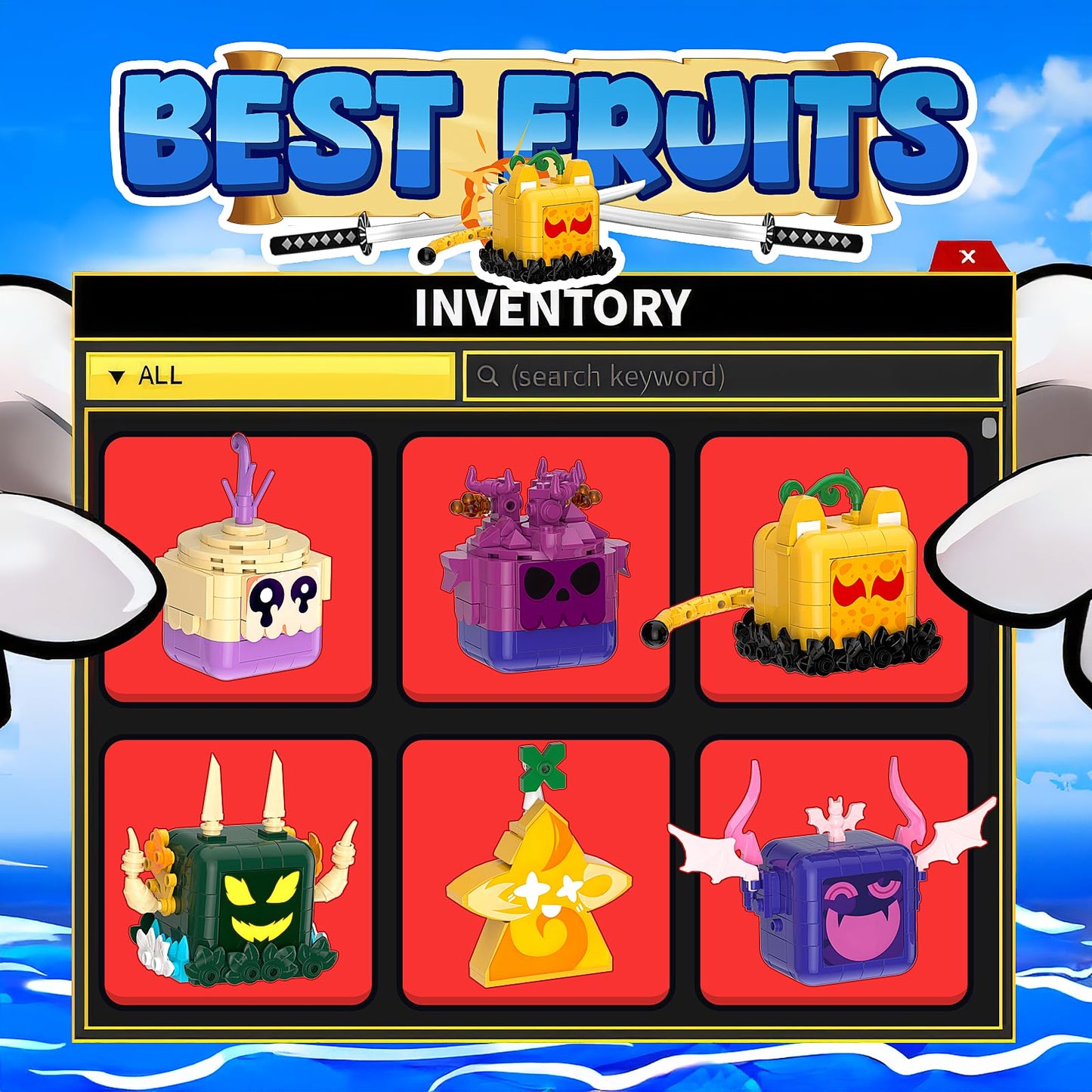 Fruits Building Blocks, Fruits Game Toy Building Sets Compatible with Lego for Boys Age 8-12, Ideal Birthday Presents Party Favor for Boys Girls Game