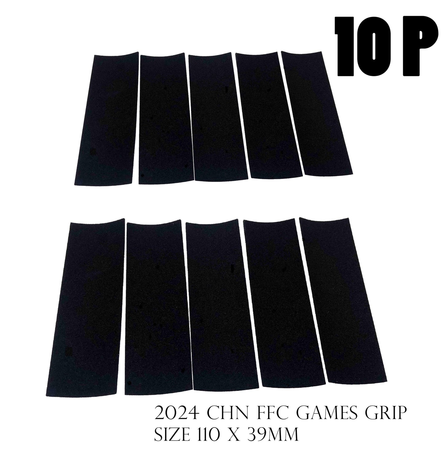 NOAHWOOD 10 Pcs Fingerboards Parts Grip Tape (Black, 39 x110mmPRO Must Be) (10 pcs)