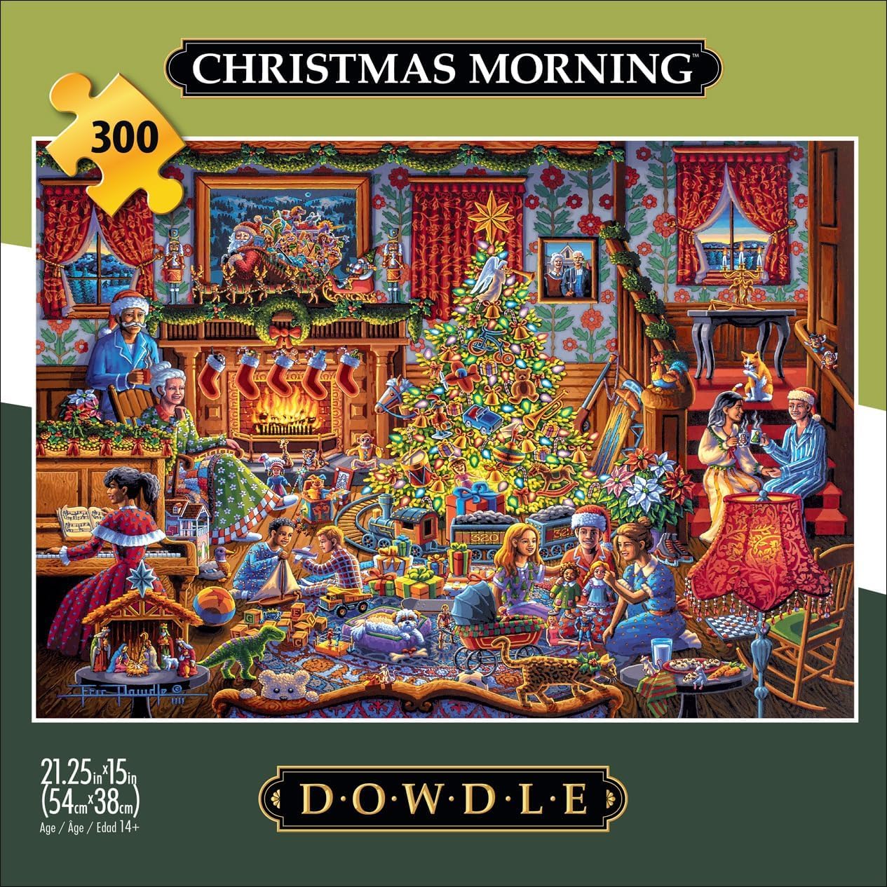 Buffalo Games - Eric Dowdle Christmas Morning - 300 Piece Puzzle for Adults