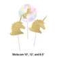 Sparkle Unicorn Centerpiece Sticks, 3 ct