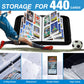 Lalasu Soccer Card Binder, 2025-2026 Soccer Trading Cards Binder with Wristband, 440 Double Sided Pockets Sleeves PU Card Albums Fit for Sports Cards