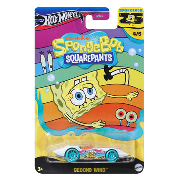 Hot Wheels SpongeBob SquarePants Car, 1:64 Scale, Yellow, Cartoon, Unisex, Kids (3+)
