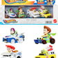 Hot Wheels RacerVerse, Set of 4 Die-Cars 1:64 Scale Toy Cars Optimized for Driving on Tracks with Pop Culture Characters as Drivers