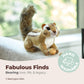 Bearington Chippie Chipmunk Stuffed Animal - 7" Realistic Stuffed Animals with Soft Fur for Toddlers and Wildlife Animal Lovers - Plush Toy Chipmunk