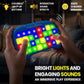 Winning Fingers Flashing Pad Electronic Memory and Brain Game - Handheld Stem Toys for Kids - Cool Gadgets, Games for Boys and Girls - Fun Family Game