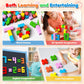 KAGRAD Magnetic Blocks, 30 PCS Brightly Colored Magnetic Building Tubes, Preschool Classroom Must Haves Magnetic Sensory Autism Toys, STEM Kids Boys