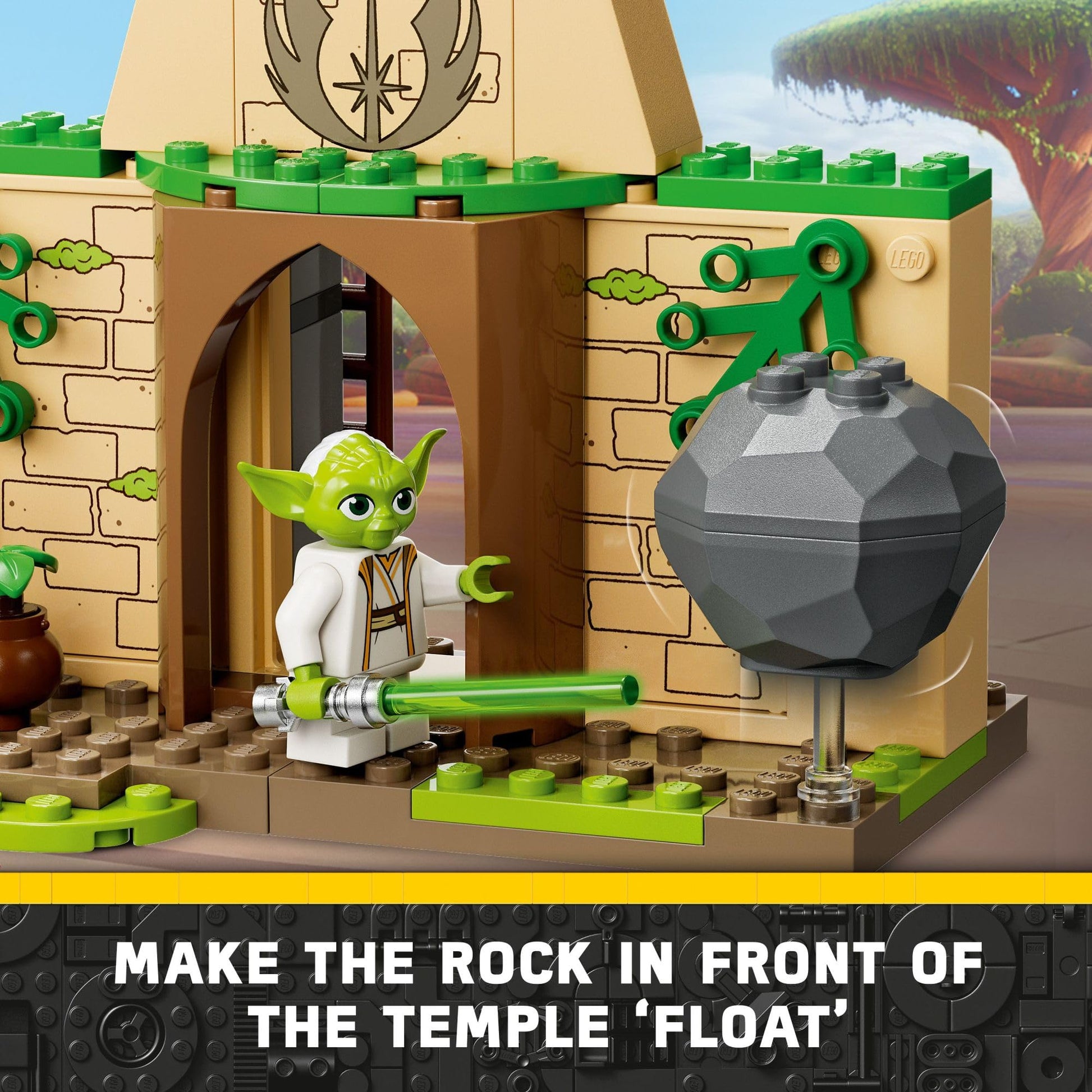 LEGO Star Wars Tenoo Jedi Temple 75358 Building Toy with Kai Brightstar and Yoda Figures, Star Wars Toy Starter Set with Easy and Playful Builds
