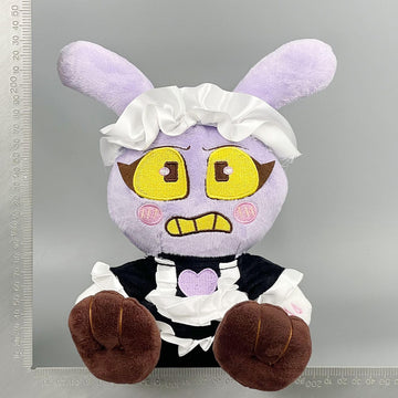 Lithosync Dark Digital Circus Bunny Plush Toy, Purple Rabbit Stuffed Animal Figure, Soft Collectible Plush Doll Gift for Fans and Gamers