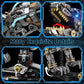 Mechanical Dinosaur Building Block Set with Light, Compatible with Lego Dinosaur, STEM Tyrannosaurus Model Collection Toys for Home Office Decor,