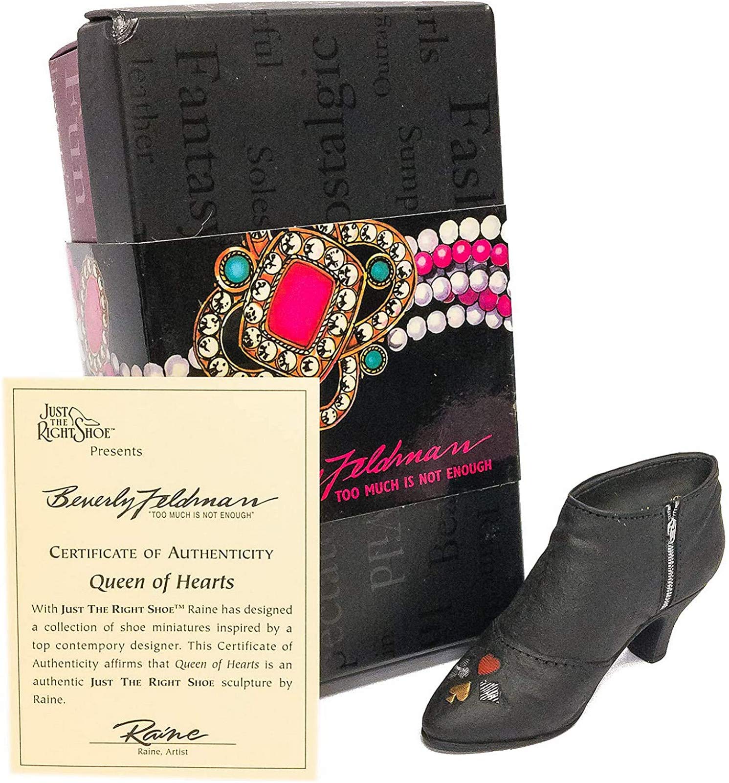 Just The Right Shoe - Queen of Hearts Boot - New