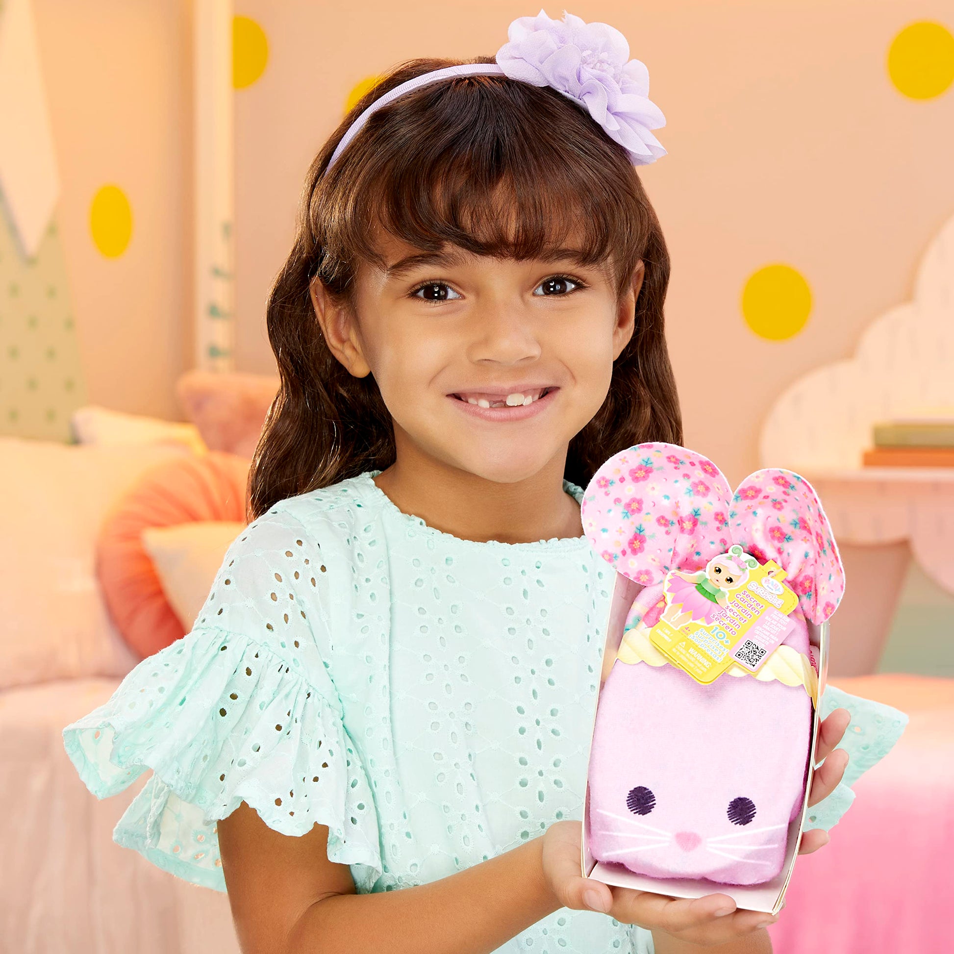 Baby Born Surprise Small Dolls Series 7 4" - Unwrap Surprise Collectible Baby Doll with 3 Water Surprises, Garden-Themed Outfit, Color Change Diaper